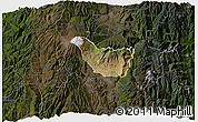 Satellite 3D Map of Guano, darken