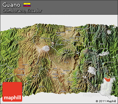 Satellite 3D Map of Guano