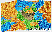 Satellite 3D Map of Guano, political outside
