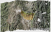 Satellite 3D Map of Guano, semi-desaturated