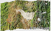 Shaded Relief 3D Map of Guano, satellite outside