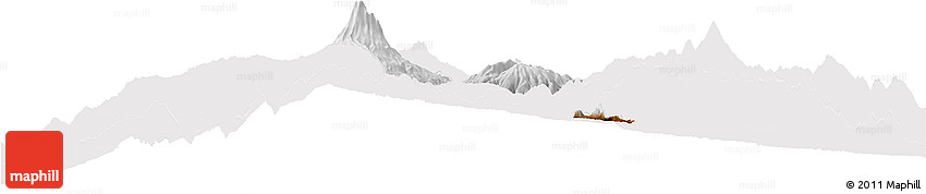 Physical Horizon Map of Guano, cropped outside