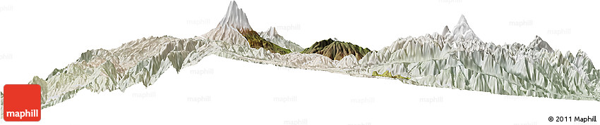 Satellite Horizon Map of Guano, lighten