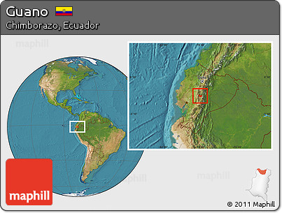 Satellite Location Map of Guano