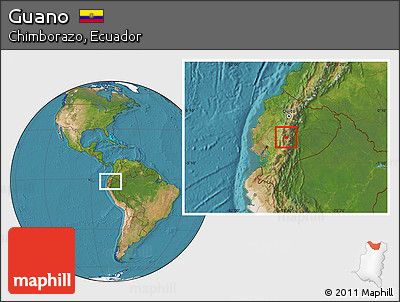 Satellite Location Map of Guano