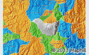 Physical Map of Guano, political outside