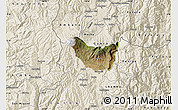 Satellite Map of Guano, shaded relief outside