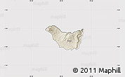 Shaded Relief Map of Guano, cropped outside