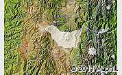 Shaded Relief Map of Guano, satellite outside