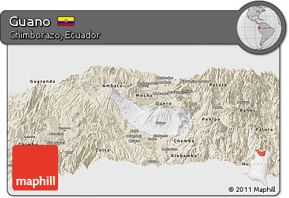 Classic Style Panoramic Map of Guano