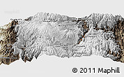 Physical Panoramic Map of Guano, semi-desaturated