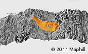 Political Panoramic Map of Guano, desaturated