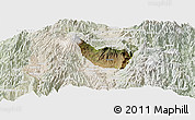 Satellite Panoramic Map of Guano, lighten