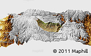 Satellite Panoramic Map of Guano, physical outside