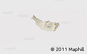 Shaded Relief Panoramic Map of Guano, cropped outside