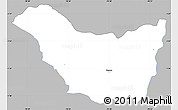 Gray Simple Map of Guano, single color outside