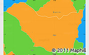 Political Simple Map of Guano