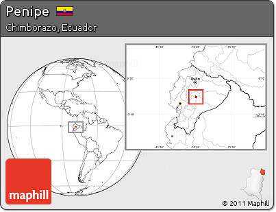 Blank Location Map of Penipe