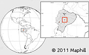 Blank Location Map of Penipe, highlighted country