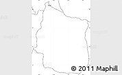 Blank Simple Map of Penipe