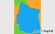 Political Simple Map of Penipe
