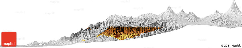 Physical Horizon Map of Sigchos, lighten, desaturated