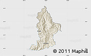 Shaded Relief Map of Sigchos, single color outside