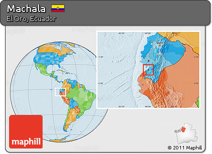 Political Location Map of Machala
