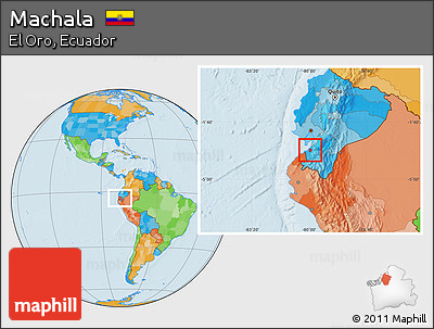 Political Location Map of Machala