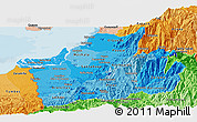 Political Shades Panoramic Map of El Oro