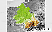 Physical 3D Map of Eloy Alfaro, desaturated