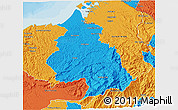 Political 3D Map of Eloy Alfaro