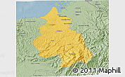 Savanna Style 3D Map of Eloy Alfaro