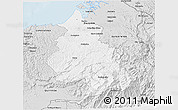 Silver Style 3D Map of Eloy Alfaro