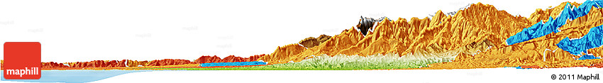 Physical Horizon Map of Eloy Alfaro, political outside