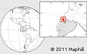 Blank Location Map of Eloy Alfaro, highlighted country