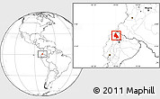 Blank Location Map of Eloy Alfaro