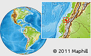 Physical Location Map of Eloy Alfaro