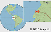 Savanna Style Location Map of Eloy Alfaro