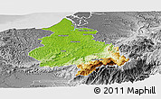 Physical Panoramic Map of Eloy Alfaro, desaturated