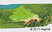 Physical Panoramic Map of Eloy Alfaro, satellite outside