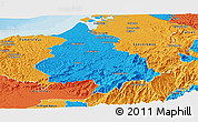 Political Panoramic Map of Eloy Alfaro