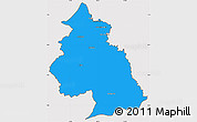 Political Simple Map of Eloy Alfaro, cropped outside