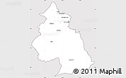 Silver Style Simple Map of Eloy Alfaro, cropped outside