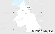 Silver Style Simple Map of Eloy Alfaro, single color outside