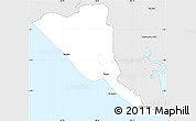 Silver Style Simple Map of Playas