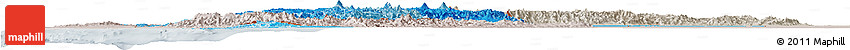 Political Shades Horizon Map of Ecuador, lighten, semi-desaturated