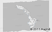 Gray 3D Map of Ibarra, single color outside