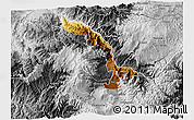 Physical 3D Map of Ibarra, desaturated