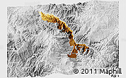 Physical 3D Map of Ibarra, lighten, desaturated